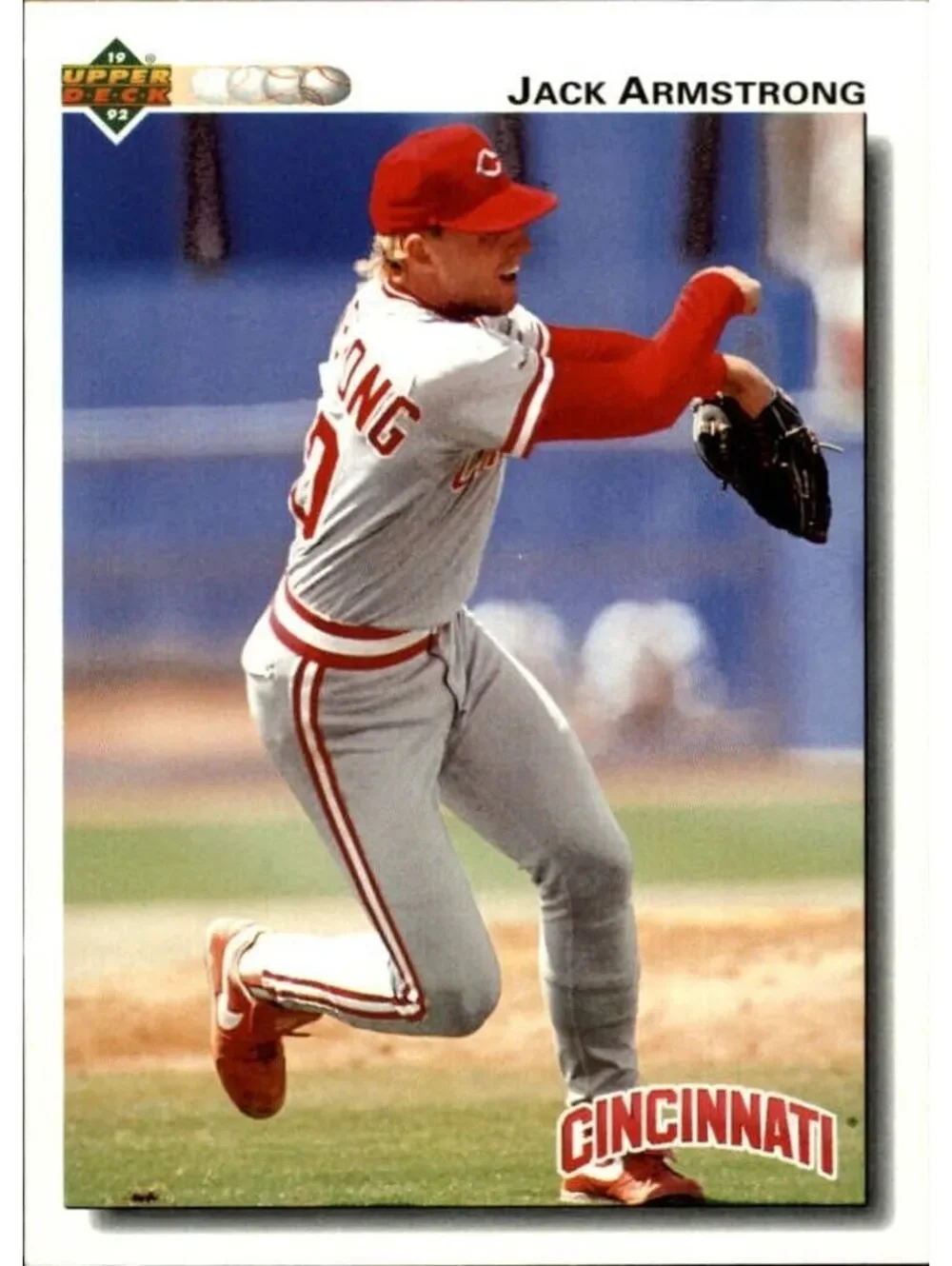 Jack Armstrong 1992 Upper Deck MLB #296 Baseball Card Cincinnati Reds